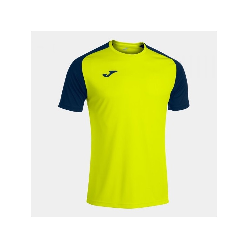 CAMISETA MANGA CORTA ACADEMY IV AMARILLO FLUOR MARINO