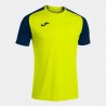 CAMISETA MANGA CORTA ACADEMY IV AMARILLO FLUOR MARINO