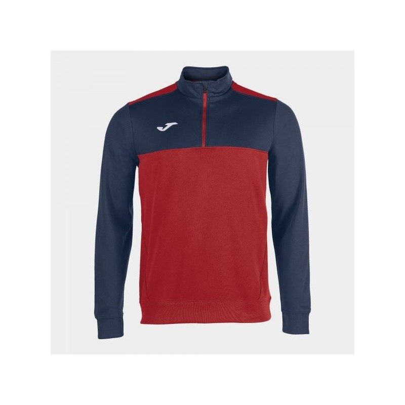 SUDADERA 1/2 CREMALLERA WINNER ROJO-MARINO
